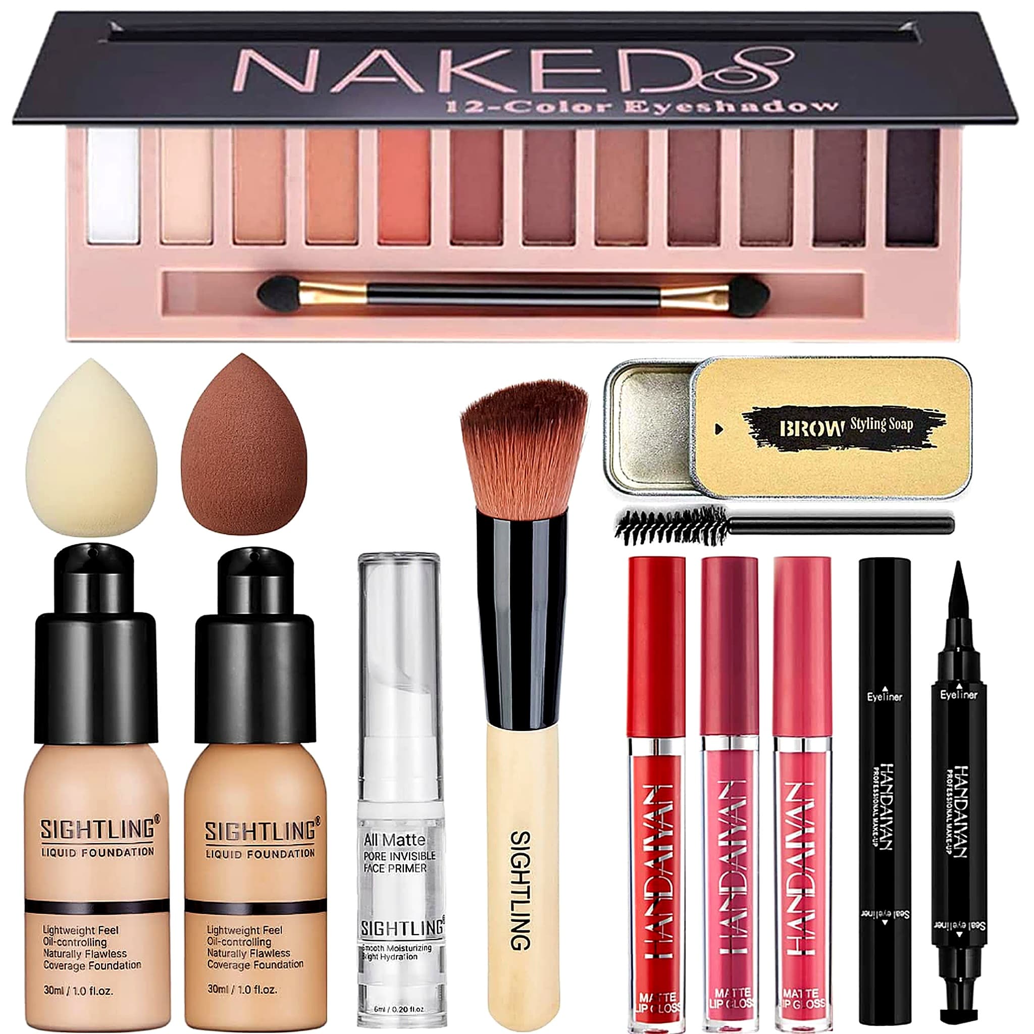 Naked 12-Color Eyeshadow & HD Foundation Kit