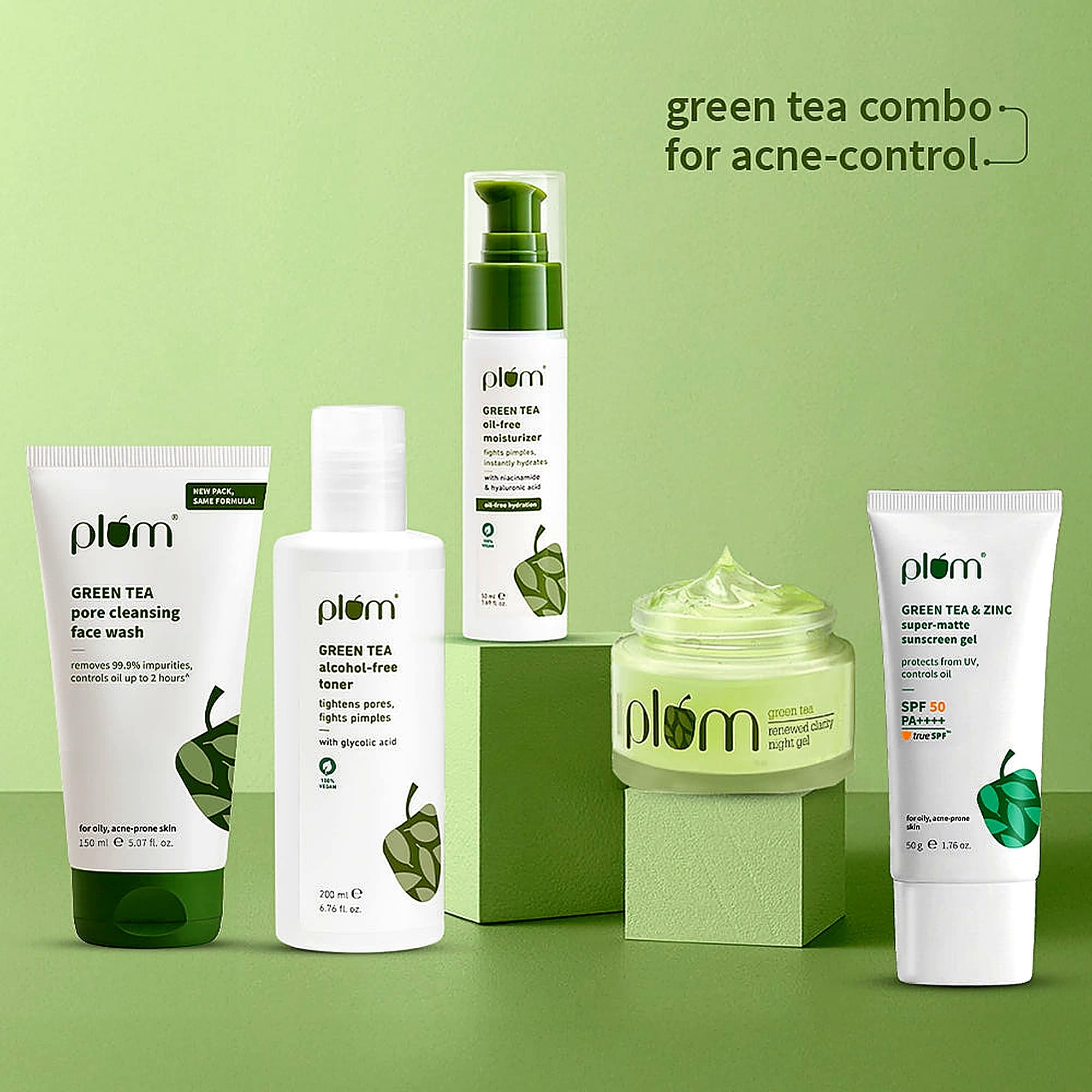 Plum Green Tea Clear & Matte Pore-Cleansing Routine